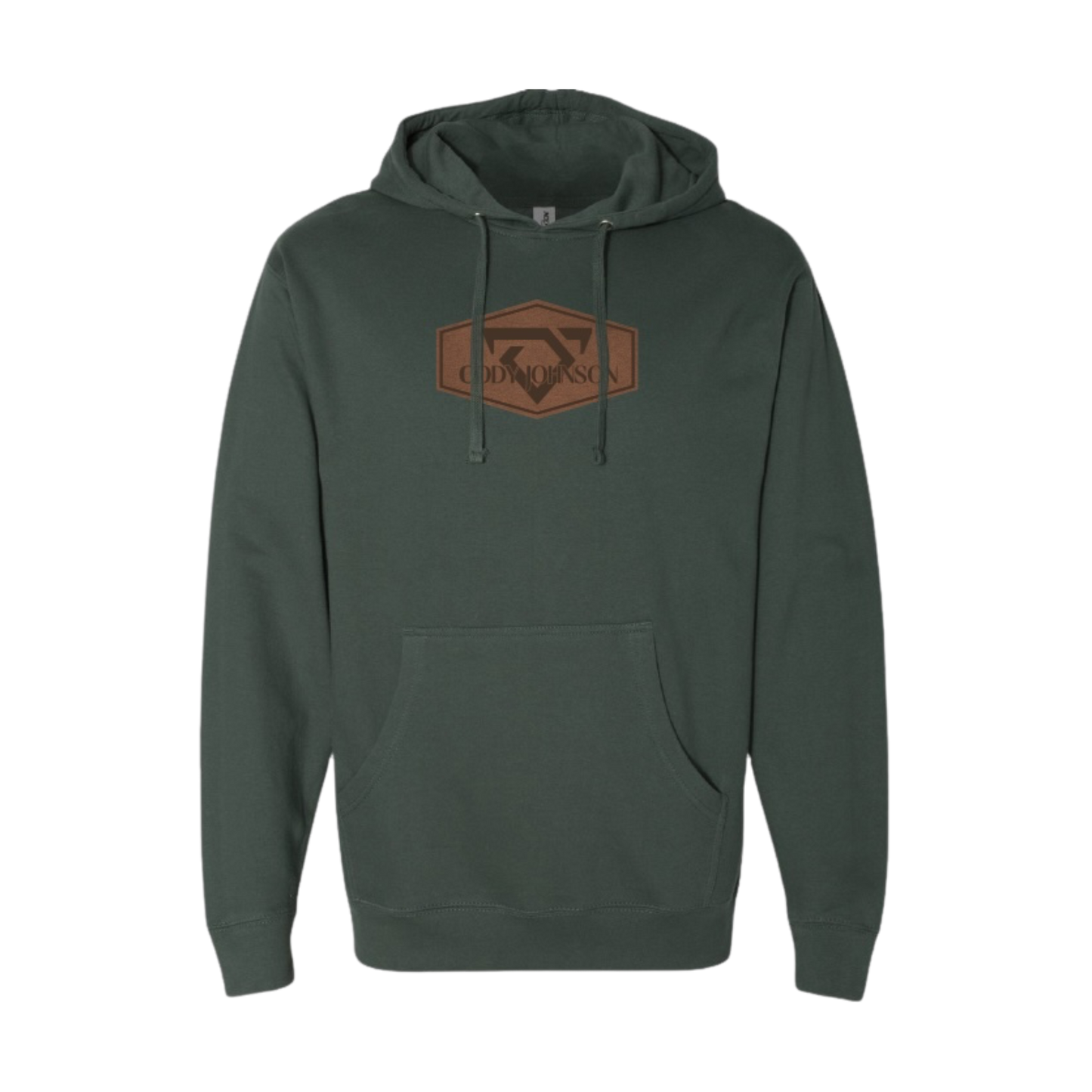 Green Leather Hoodie