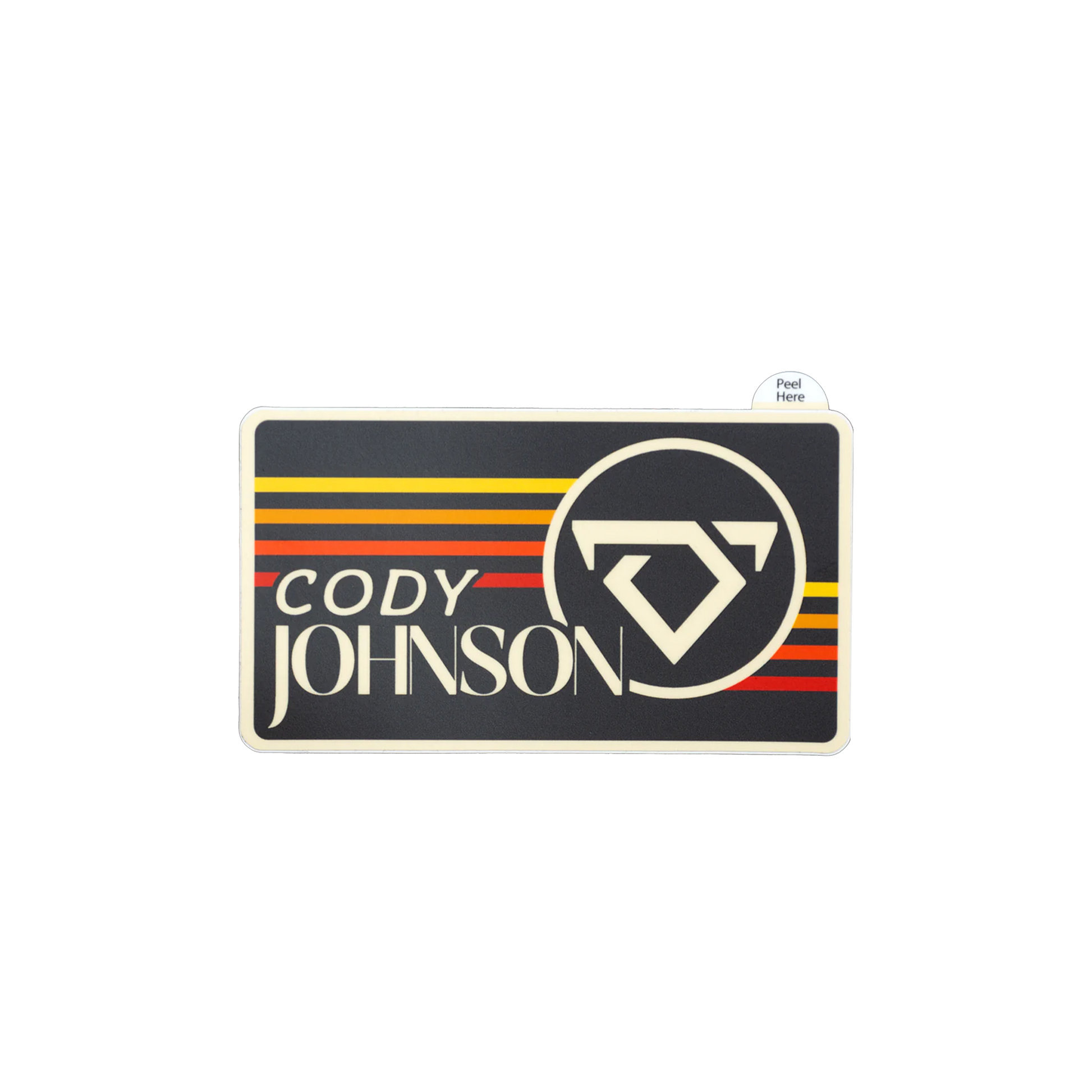 Cody Johnson logo with striped design on a white background COJO