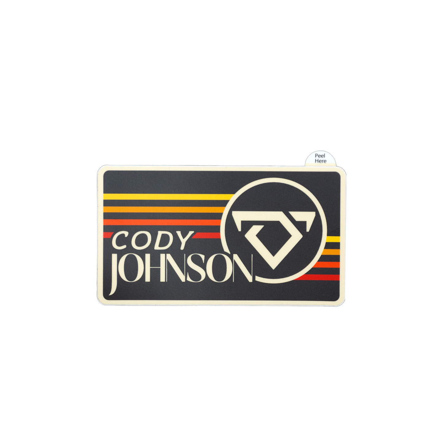 Cody Johnson logo with striped design on a white background COJO