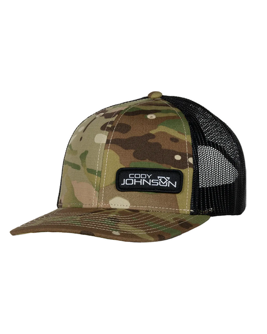 Camo/Black Patch Hat