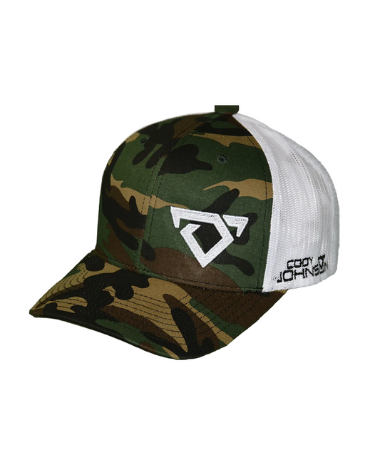 Camo White Logo Hat
