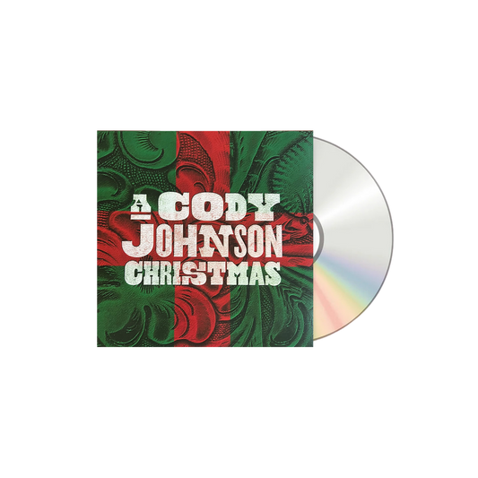 Vinyl record with a red and green cover featuring 'A Cody Johnson Christmas' text.