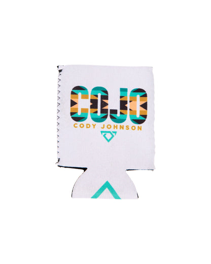 White Aztec Koozie
