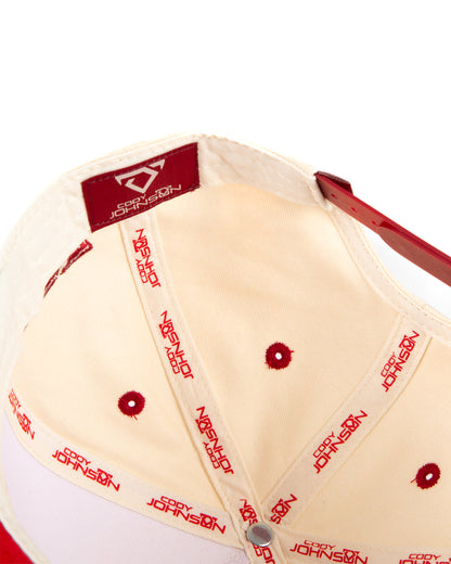 Embroidered Crimson COJO Hat