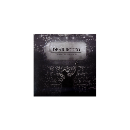 Album cover for 'Dear Rodeo' with a silhouette of a person in front of a screen. Cody Johnson COJO