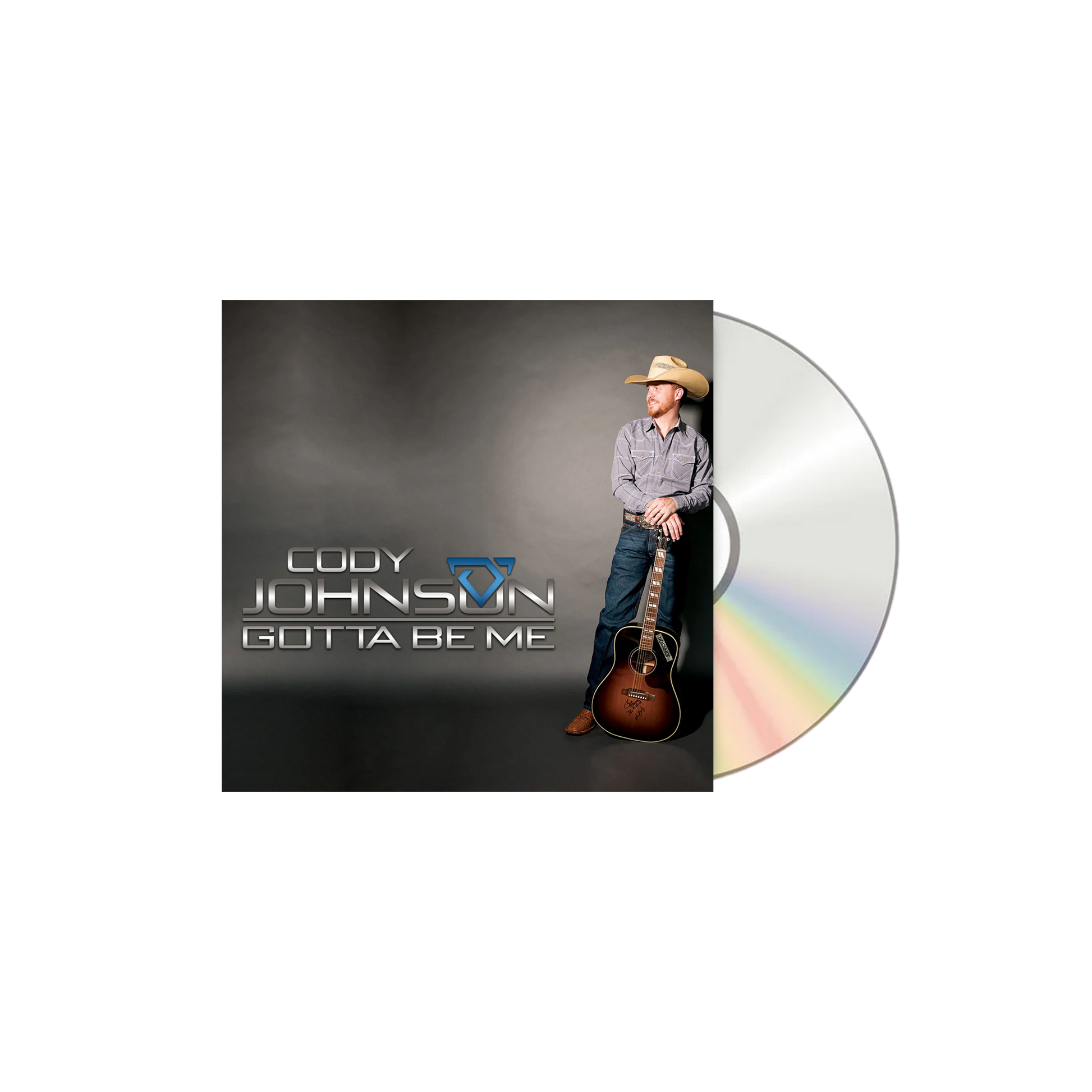 CD cover of 'Gotta Be Me' by Cody Johnson with a person holding a guitar.