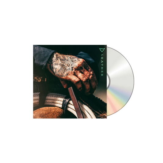 Vinyl record with a hand holding leather and a rainbow design on the cover Cody Johnson COJO